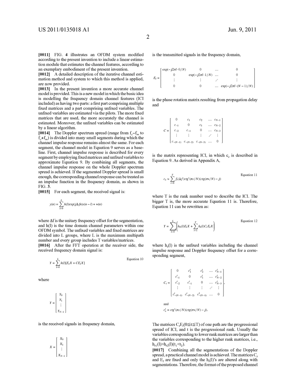 RADIO CHANNEL MODEL FOR ICI CANCELLATION IN MULTI-CARRIER SYSTEMS - diagram, schematic, and image 07