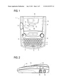 TAPE PRINTING APPARATUS diagram and image