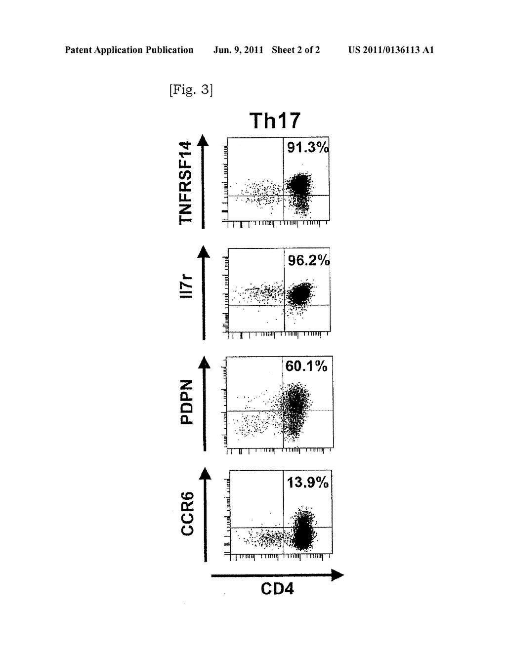 MARKER FOR DETECTING IL-17-PRODUCING HELPER T CELL, AND METHOD FOR     DETECTING IL-17-PRODUCING HELPER T CELL - diagram, schematic, and image 03