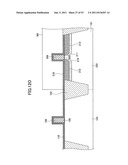 SEMICONDUCTOR DEVICE HAVING BUFFER LAYER BETWEEN SIDEWALL INSULATING FILM     AND SEMICONDUCTOR SUBSTRATE diagram and image