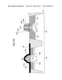 SEMICONDUCTOR DEVICE HAVING BUFFER LAYER BETWEEN SIDEWALL INSULATING FILM     AND SEMICONDUCTOR SUBSTRATE diagram and image