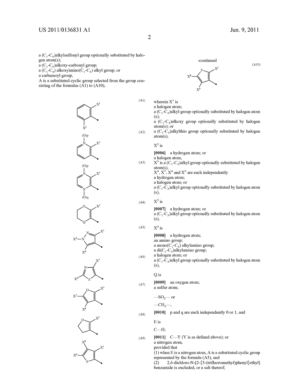 N-2-(Hetero)Arylethylcarboxamide Derivative, and Pest-Controlling Agent     Comprising the Same - diagram, schematic, and image 03