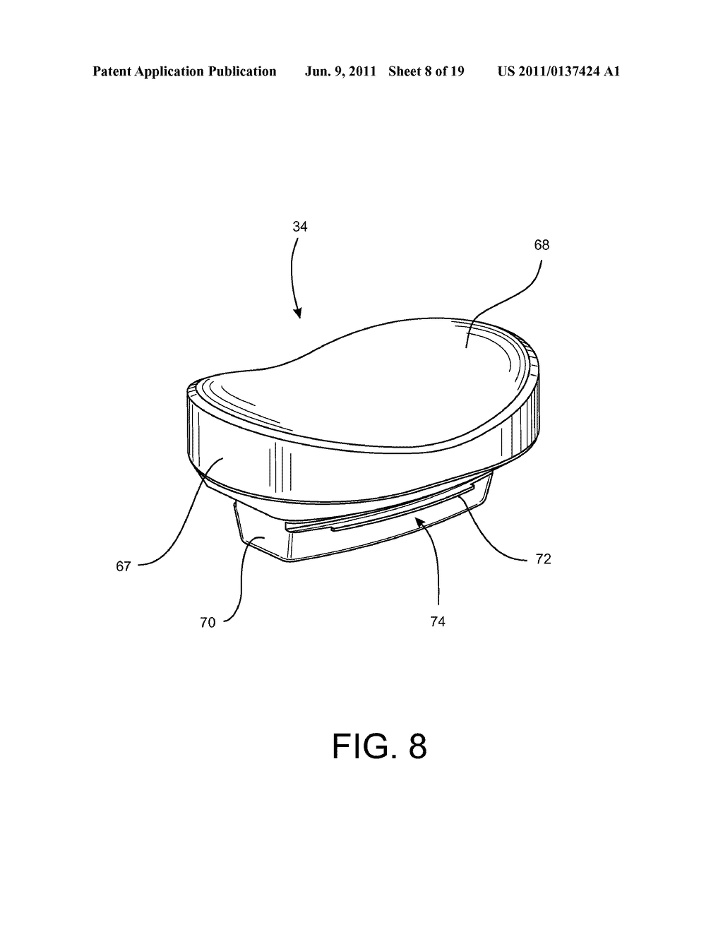 Shoulder Prosthesis Assembly having Glenoid Rim Replacement Structure - diagram, schematic, and image 09