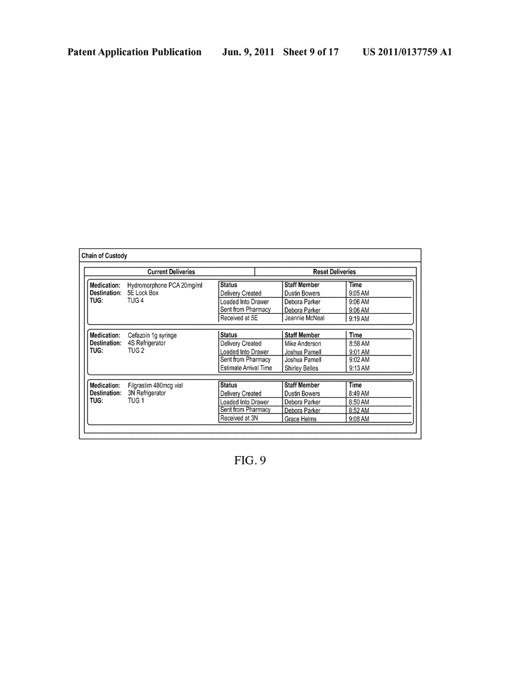 SYSTEM AND METHOD FOR PROVIDING INFORMATION REGARDING A STATUS OF AN ITEM - diagram, schematic, and image 10