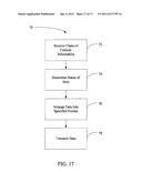 SYSTEM AND METHOD FOR PROVIDING INFORMATION REGARDING A STATUS OF AN ITEM diagram and image