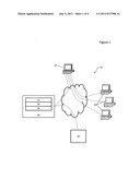 Accessing content hosted on a peer device in a peer-to-peer network using     a uniform resource locator (URL) diagram and image