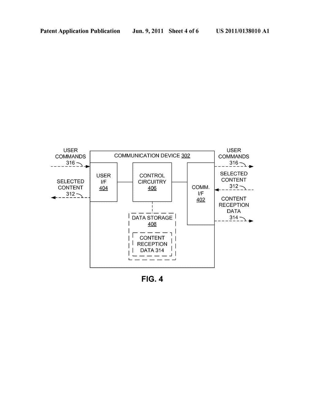 GENERATION OF DATA CONCERNING RECEPTION OF MEDIA CONTENT AT A     COMMUNICATION DEVICE - diagram, schematic, and image 05