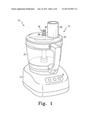 FOOD PROCESSOR WITH AN EXTERNAL CONTROL FOR ADJUSTING CUTTING THICKNESS diagram and image