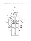 LARGE RIDEABLE BIPEDAL WALKING ROBOT FOR USE AS AN AMUSEMENT PARK RIDE AND     AMUSEMENT PARK SYSTEM USING THE SAME diagram and image