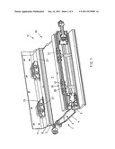 CONVEYOR PAN WITH CHANGEABLE TROUGH, AND A CHANGEABLE TROUGH diagram and image