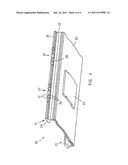 CONVEYOR PAN WITH CHANGEABLE TROUGH, AND A CHANGEABLE TROUGH diagram and image