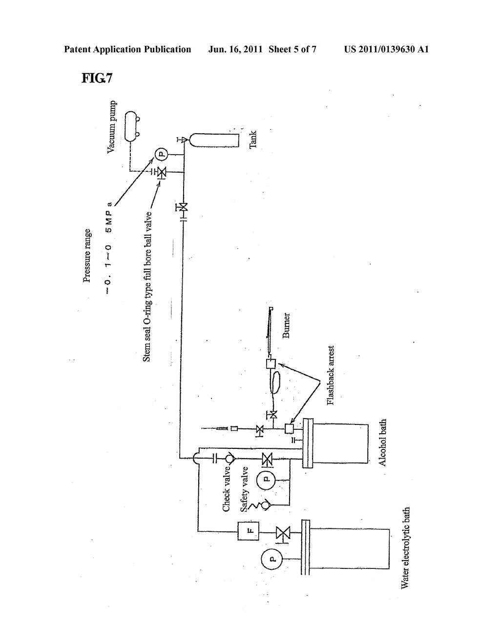 LIQUID MATERIAL COMPOSED OF HYDROGEN AND OXYGEN, REGASIFIED GAS COMPOSED     OF HYDROGEN AND OXYGEN OBTAINED FROM THE LIQUID MATERIAL, MANUFACTURING     METHOD AND DEVICE OF THE LIQUID MATERIAL AND REGASIFIED GAS, AND FUEL     COMPOSED OF THE LIQUID MATERIAL AND/OR REGASIFIED GAS WHICH DOES NOT     GENERATE CARBONIC ACID GAS - diagram, schematic, and image 06