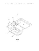 CONTAINER WITH COMPLEMENTARY SAWTOOTH FEATURES ON LID AND BASKET TO     FACILITATE OPENING diagram and image