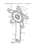 BICYCLE CRANK ASSEMBLY diagram and image