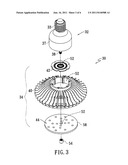 LAMP DEVICE OF HIGH HEAT DISSIPATION EFFICIENCY diagram and image