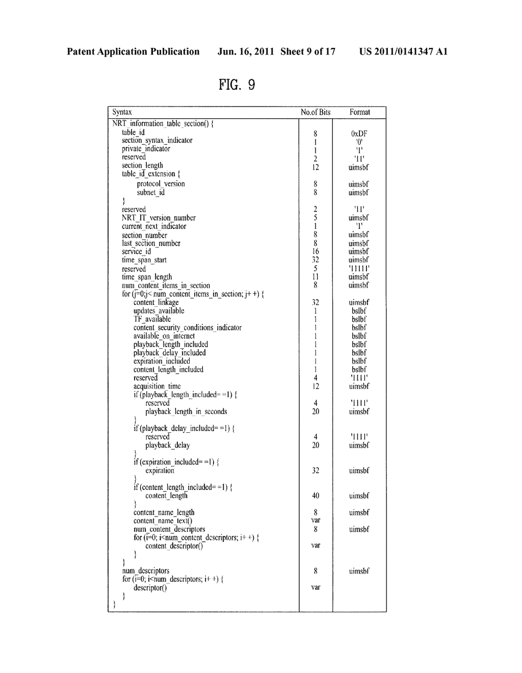 METHOD OF PROCESSING NON-REAL TIME SERVICE AND BROADCAST RECEIVER - diagram, schematic, and image 10