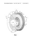 VARIABLE FAN INLET GUIDE VANE ASSEMBLY, TURBINE ENGINE WITH SUCH AN     ASSEMBLY AND CORRESPONDING CONTROLLING METHOD diagram and image