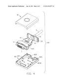 CABLE CONNECTOR ASSEMBLY WITH A FRONT SHELL diagram and image