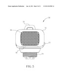 Mobile phone cradle with three-point retention of portable electronic     device installed in the cradle diagram and image