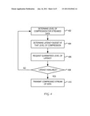 System and Method for Adjusting Compression for Computing Clients Based on     a Latency Level diagram and image