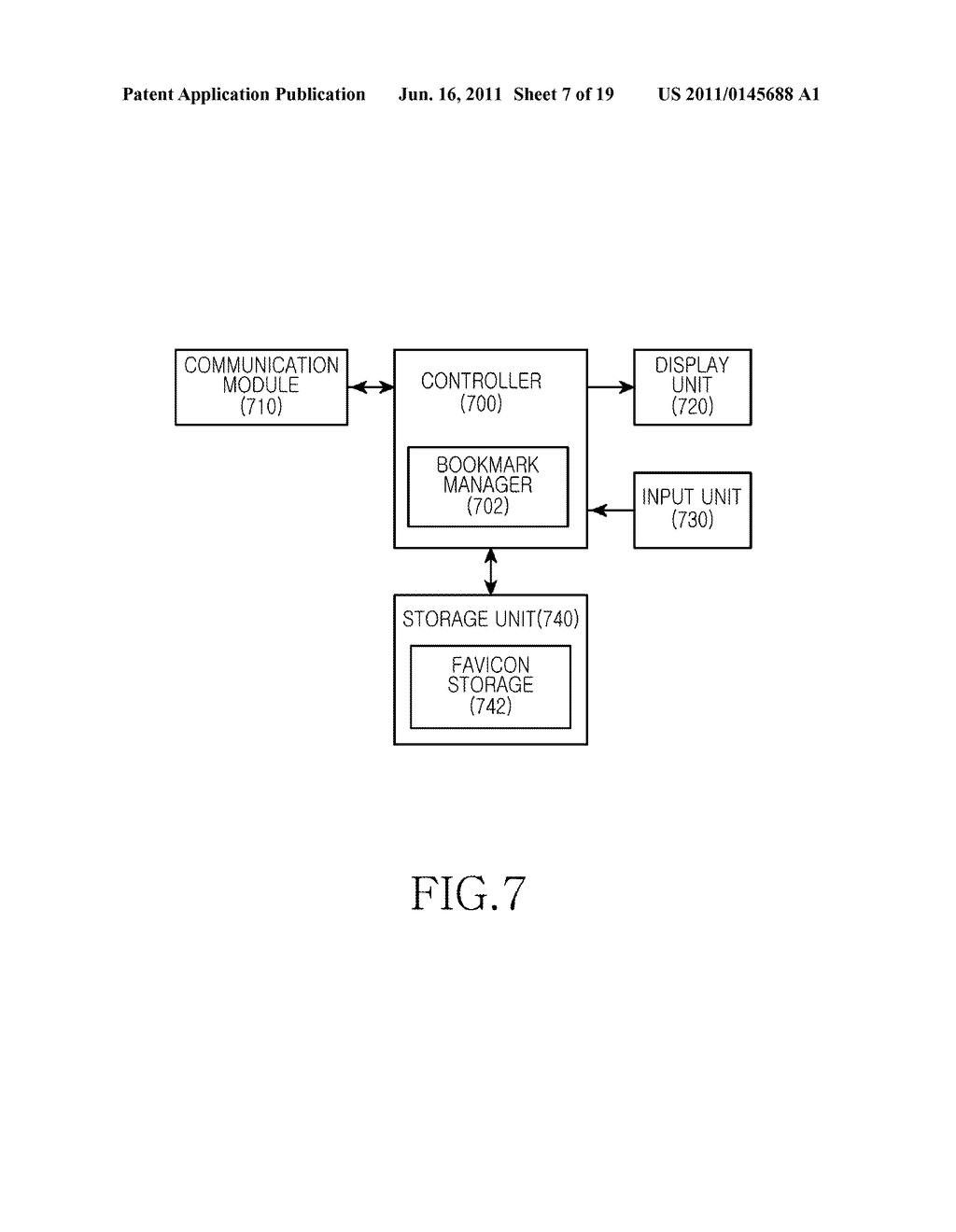 APPARATUS AND METHOD FOR PROVIDING BOOKMARK SERVICE IN COMMUNICATION     TERMINAL - diagram, schematic, and image 08