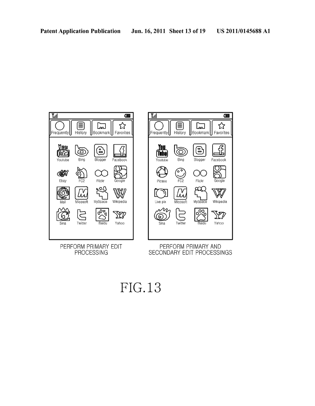 APPARATUS AND METHOD FOR PROVIDING BOOKMARK SERVICE IN COMMUNICATION     TERMINAL - diagram, schematic, and image 14