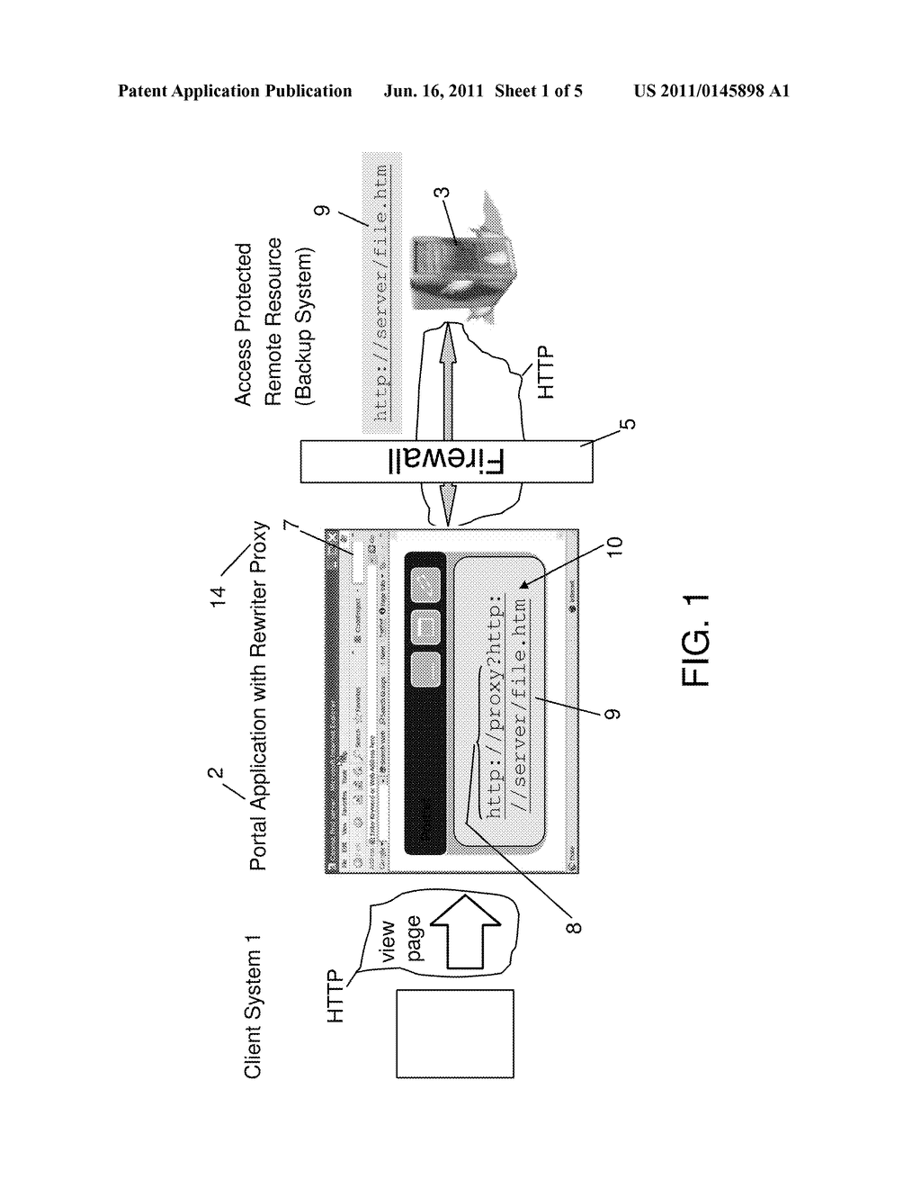 CONTROLLING ACCESS OF A CLIENT SYSTEM TO AN ACCESS PROTECTED REMOTE     RESOURCE - diagram, schematic, and image 02