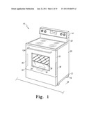 HYDRAULIC HINGE FOR FREESTANDING APPLIANCE diagram and image