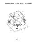 FIXING FRAME AND HEAT DISSIPATION DEVICE USING THE SAME diagram and image