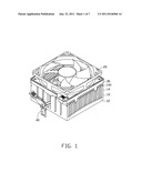 FAN HOLDER AND HEAT DISSIPATION DEVICE USING THE SAME diagram and image