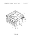 FAN HOLDER AND HEAT DISSIPATION DEVICE USING THE SAME diagram and image