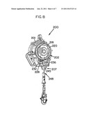 FALL PROTECTION SAFETY DEVICE WITH A BRAKING MECHANISM diagram and image