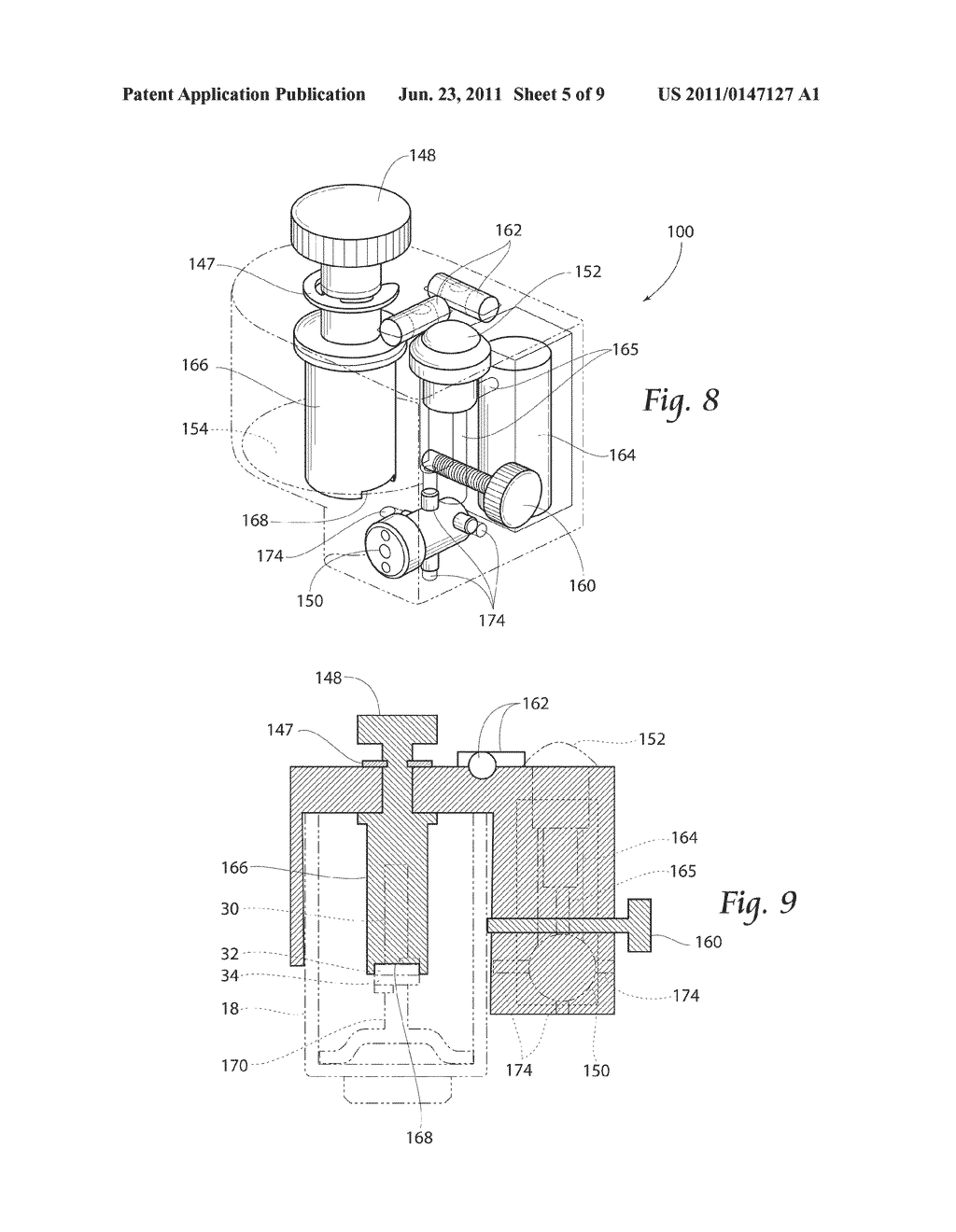 Positional setting tool for use in an oil sump lubrication system - diagram, schematic, and image 06