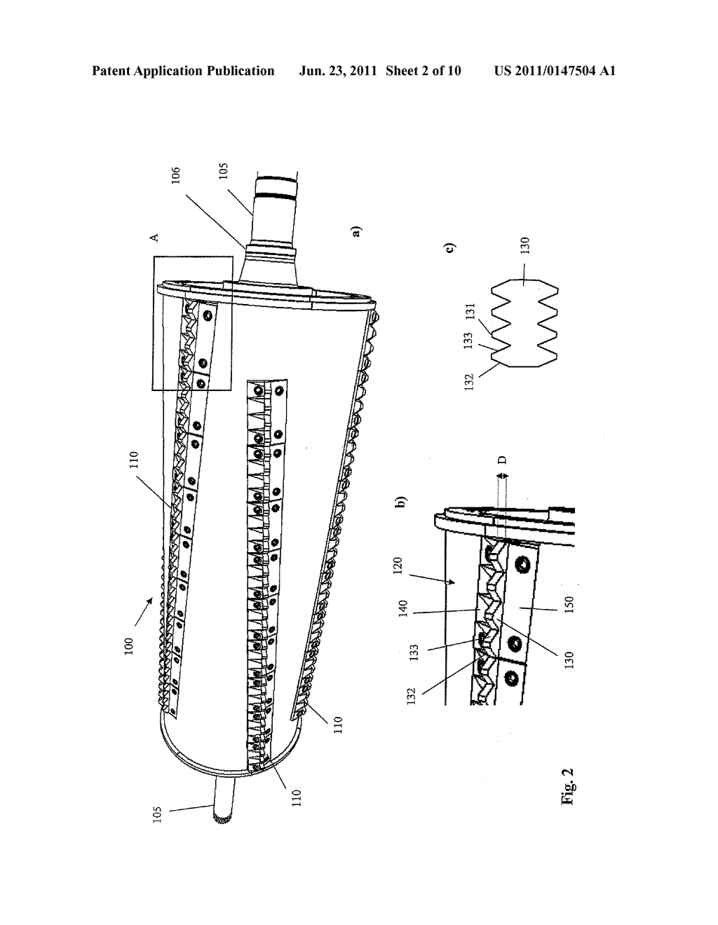 Shredding Device with Counter Knife Assembly - diagram, schematic, and image 03