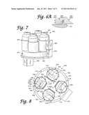 SYSTEM FOR CONTINUOUS MODE PROCESSING OF THE CONTENTS OF MULTIPLE REACTION     RECEPTACLES IN A REAL-TIME AMPLIFICATION ASSAY diagram and image