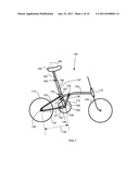 Foldable bicycle diagram and image