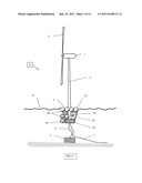 DEEP OFFSHORE FLOATING WIND TURBINE AND METHOD OF DEEP OFFSHORE FLOATING     WIND TURBINE ASSEMBLY, TRANSPORTATION, INSTALLATION AND OPERATION diagram and image