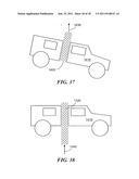 Vehicle with structural vent channels for blast energy and debris     dissipation diagram and image