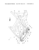 STRUCTURE FOR VEHICLE BODY FRONT PORTION diagram and image