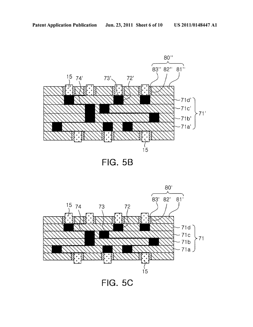 MULTILAYER CERAMIC SUBSTRATE AND PROBE BOARD USING PILLAR-TYPE CONDUCTOR     AND FABRICATING METHODS OF THE SAME - diagram, schematic, and image 07