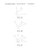 POINTING AND DISPLAY SYSTEM WITH DISPLAY TILT-ADJUSTING FUNCTION AND     ASSOCIATED ADJUSTING METHOD diagram and image