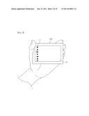 HAND-HELD ELECTRONIC DEVICE CAPABLE OF CONTROL BY REFLECTING GRIP OF USER     AND CONTROL METHOD THEREOF diagram and image