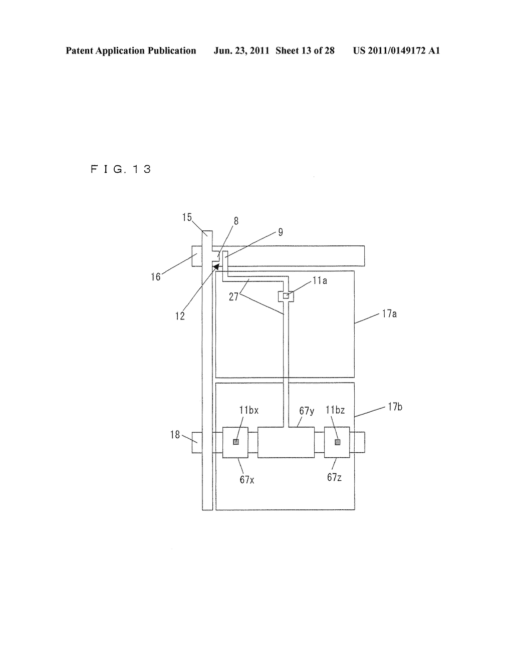 ACTIVE MATRIX SUBSTRATE, LIQUID CRYSTAL PANEL, LIQUID CRYSTAL DISPLAY     UNIT, LIQUID CRYSTAL DISPLAY DEVICE, TELEVISION RECEIVER, AND ACTIVE     MATRIX SUBSTRATE MANUFACTURING METHOD - diagram, schematic, and image 14