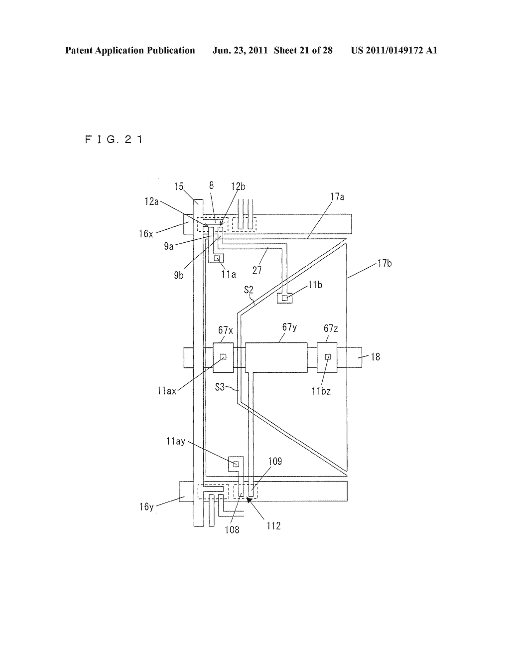 ACTIVE MATRIX SUBSTRATE, LIQUID CRYSTAL PANEL, LIQUID CRYSTAL DISPLAY     UNIT, LIQUID CRYSTAL DISPLAY DEVICE, TELEVISION RECEIVER, AND ACTIVE     MATRIX SUBSTRATE MANUFACTURING METHOD - diagram, schematic, and image 22