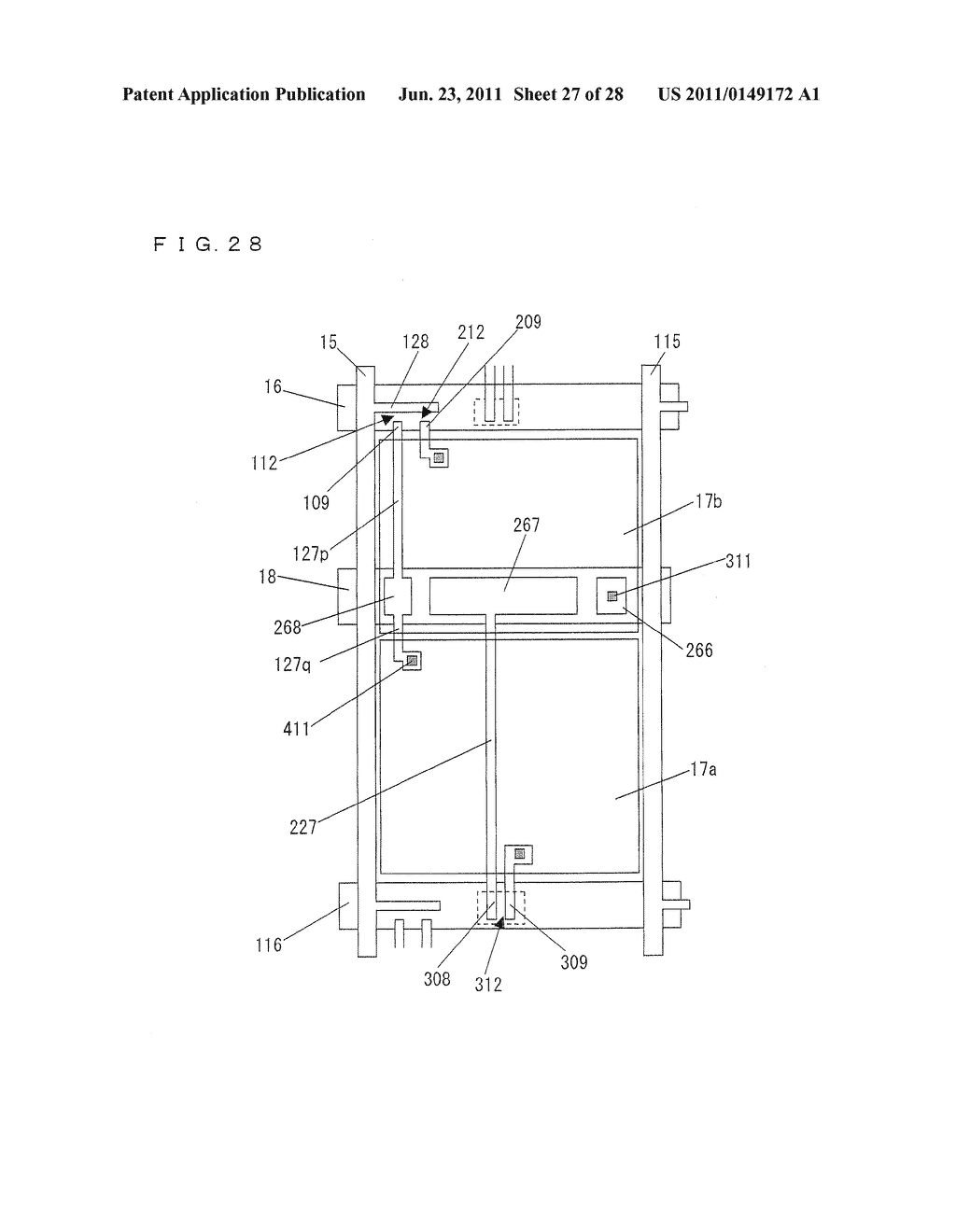 ACTIVE MATRIX SUBSTRATE, LIQUID CRYSTAL PANEL, LIQUID CRYSTAL DISPLAY     UNIT, LIQUID CRYSTAL DISPLAY DEVICE, TELEVISION RECEIVER, AND ACTIVE     MATRIX SUBSTRATE MANUFACTURING METHOD - diagram, schematic, and image 28