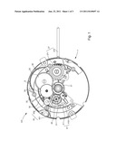 TIMEPIECE MOVEMENT FITTED WITH A VIBRATING ALARM diagram and image