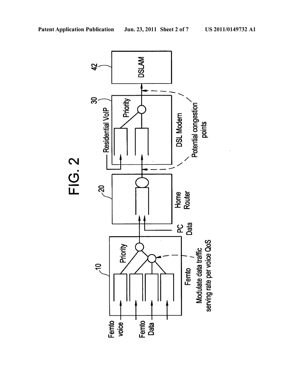 Method of improving quality of service for voice calls handled by a     network element - diagram, schematic, and image 03