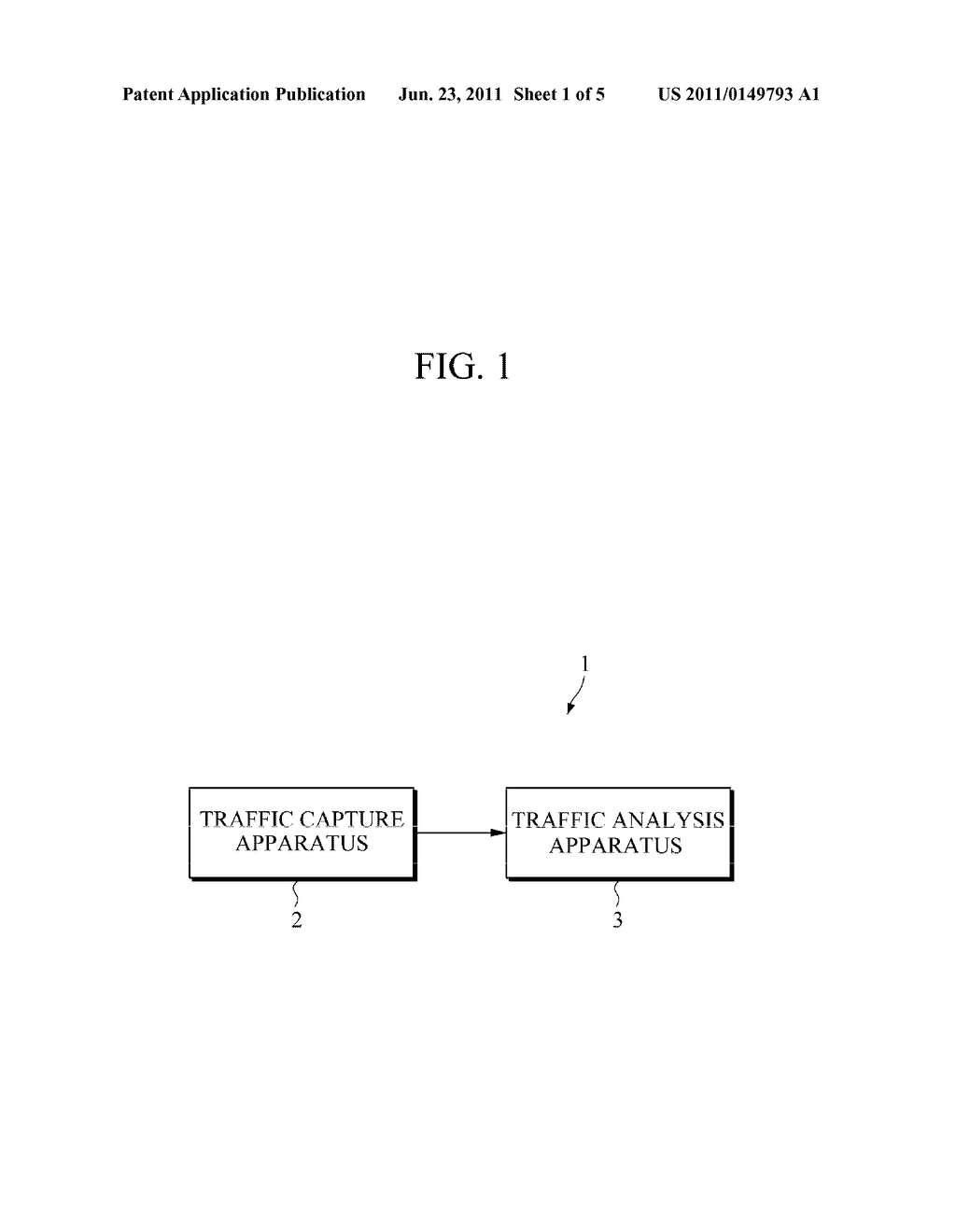 TRAFFIC CAPTURE APPARATUS AND TRAFFIC ANALYSIS APPARATUS, SYSTEM AND     METHOD - diagram, schematic, and image 02