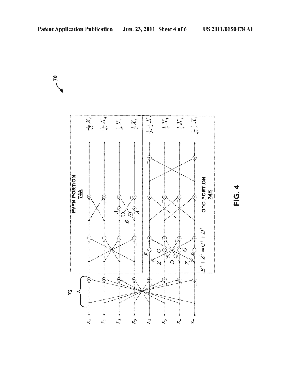 8-POINT TRANSFORM FOR MEDIA DATA CODING - diagram, schematic, and image 05