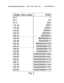 METHOD FOR ENCODING A BIT AMOUNT OF A DATE SECTION  AN CORRESPONDING     METHOD FOR DECODING, METHOD FOR ENCODING OR DECODING AUDIO AND/OR VIDEO     DATA, METHOD FOR TRANSMITTING AUDIO AND/OR VIDEO DATA AND STORAGE MEDIUM     COMPRISING AUDIO AND/OR VIDEO DATA diagram and image